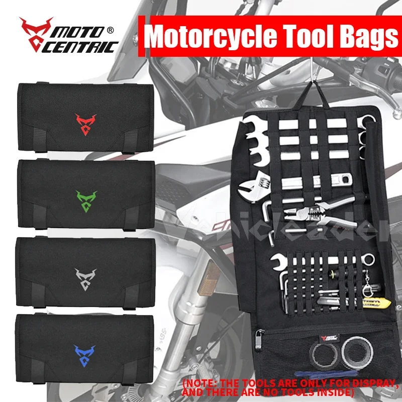 Motorcycle Tool Bag Waterproof Multi-Purpose Tool Roll Bag Portable Pouch Hanging Bag Motorbike Folded Pocket Saddlebags