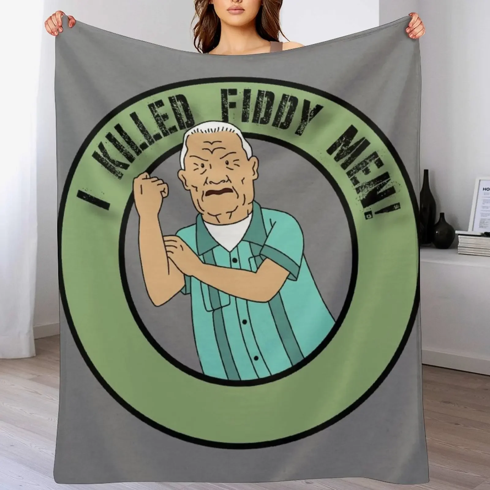

Cotton Hill Battle Cry Throw Blanket Soft Warm Blanket Gift for Men Women Adults
