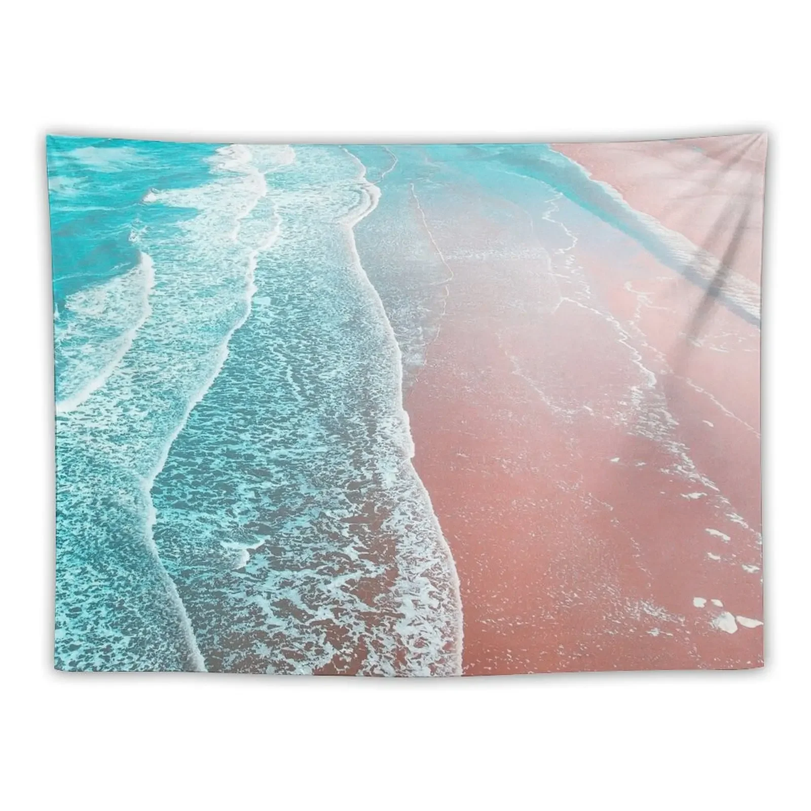 

Sea Blue and Rose Gold Tapestry Aesthetic Room Decors Wall Tapestries Wall Deco Tapestry