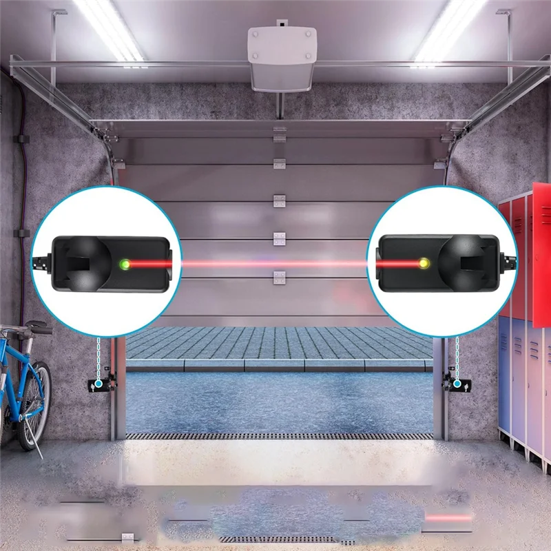 Safety Sensor With Bracket Replacement For 41A5034, Safety Sensor  Eyes With Garage Door Sensors Bracket Compatiblem12k