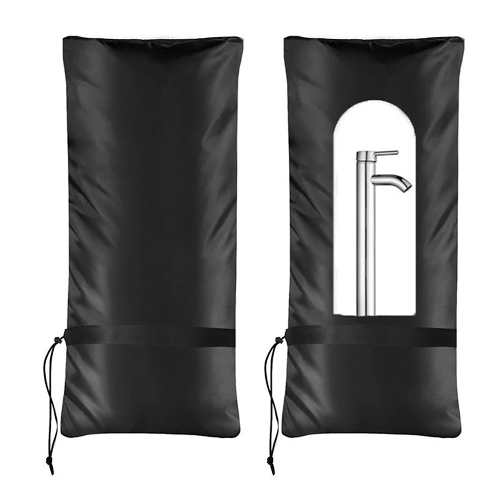 Cubiertas para grifos de exterior de doble capa, aislamiento de protección contra congelación, funda protectora para manguera anticongelante, invierno, 2 uds.