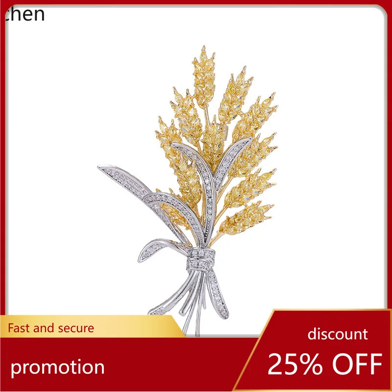 

ZML wheat ear brooch is a high-end, exquisite accessory for clothing and apparel