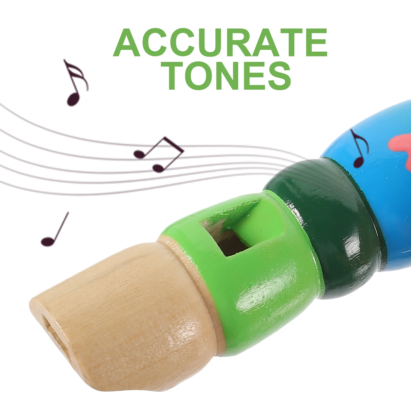 

6-Hole Wooden Children Flute Beginner Recorder Music Instrument Plastic Recorder for Kids Accurate Tone Learning