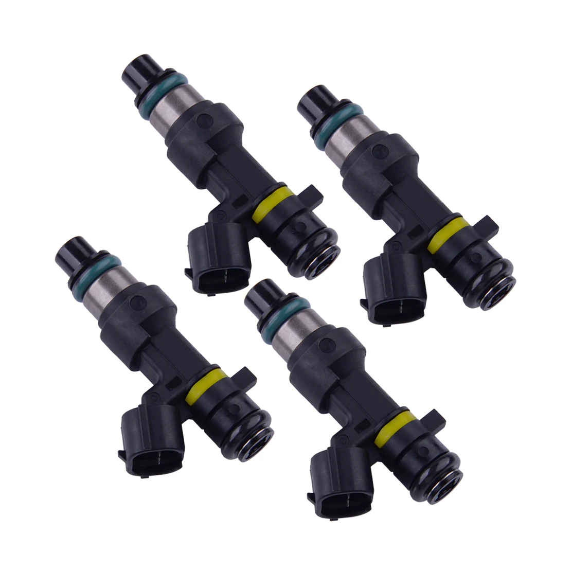 4pcs Fuel Injector Nozzle QR25DE 16600EN200 FBY2850 Fit for Nissan X-Trail T30 T31 2.5L 2001-2008 2009 2010 2011 2012 2013 2014