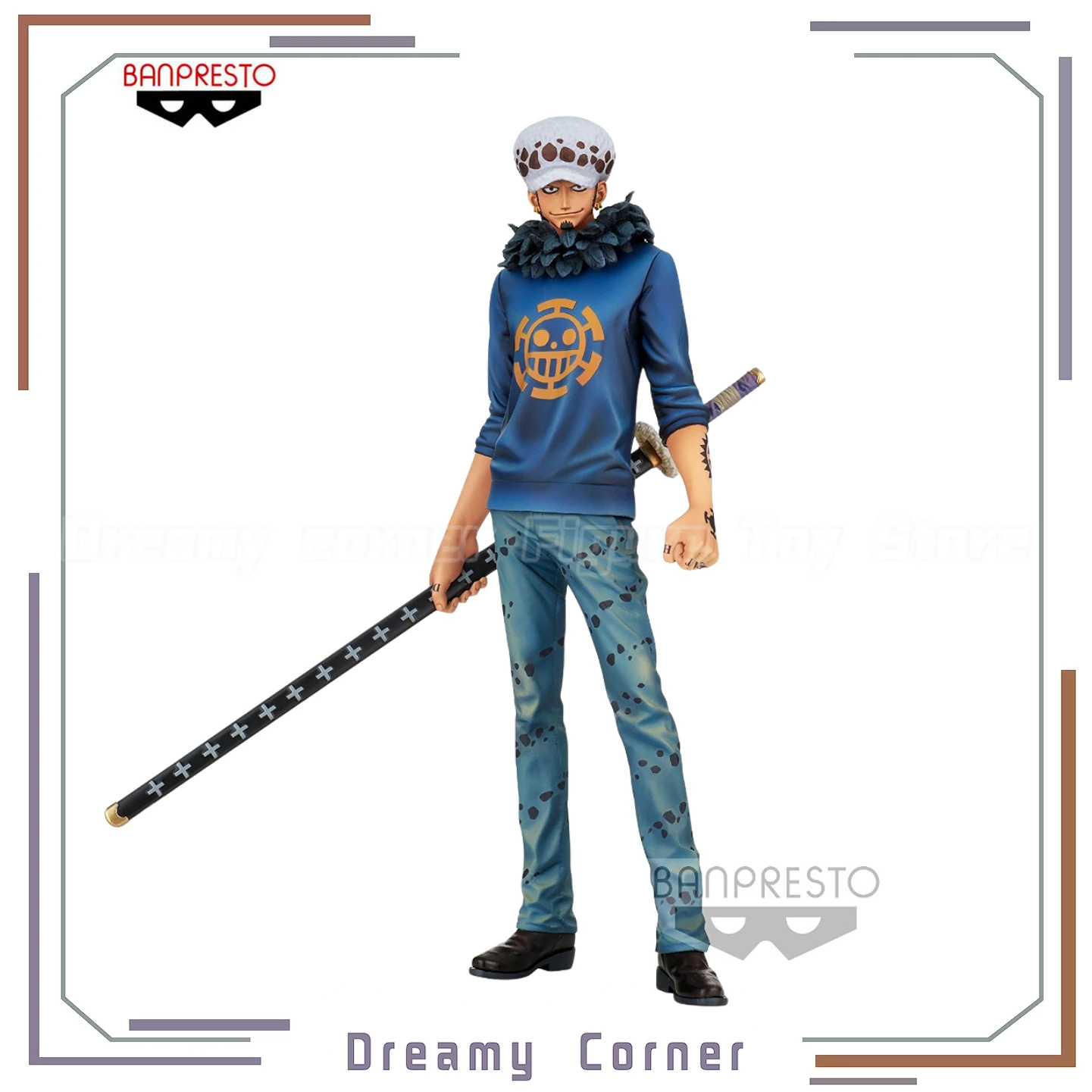 

【В наличии】Оригинальная фигурка BANPRESTO MSP ONE PIECE TRAFALGAR.LAW, коллекция украшений, игрушка