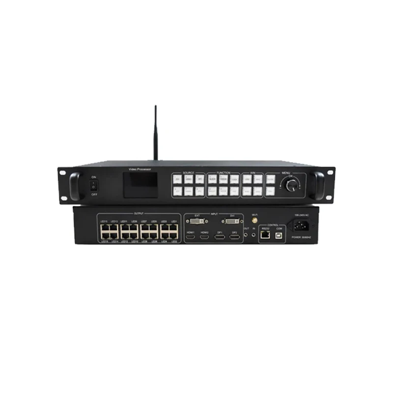 Huidu VP1640 2-in-1 Video Processor Full-Color LED Display 16 Channel Gigabit Network Port Control 10.4 Million Pixels Range