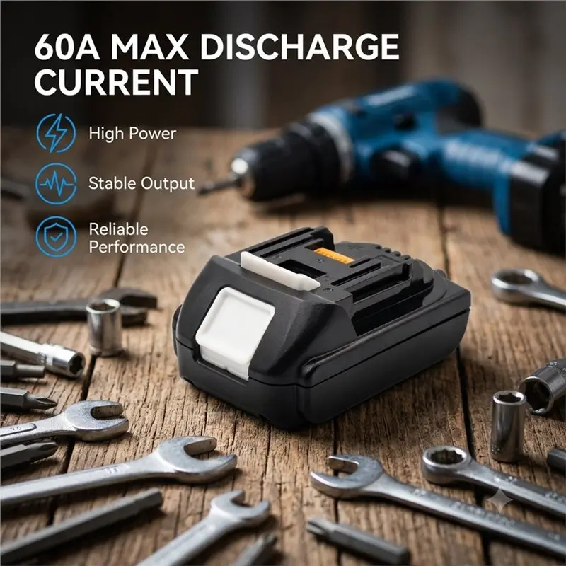 AT12 Fast Charging PCB Protection Circuit Board For Makita 18V Power Tool- 5X18650 BL1815 Li-Ion Battery Case Kit