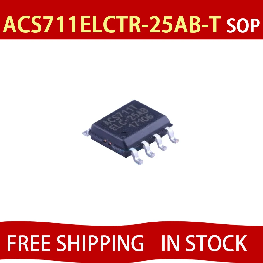 5Pcs ACS711ELCTR-25…