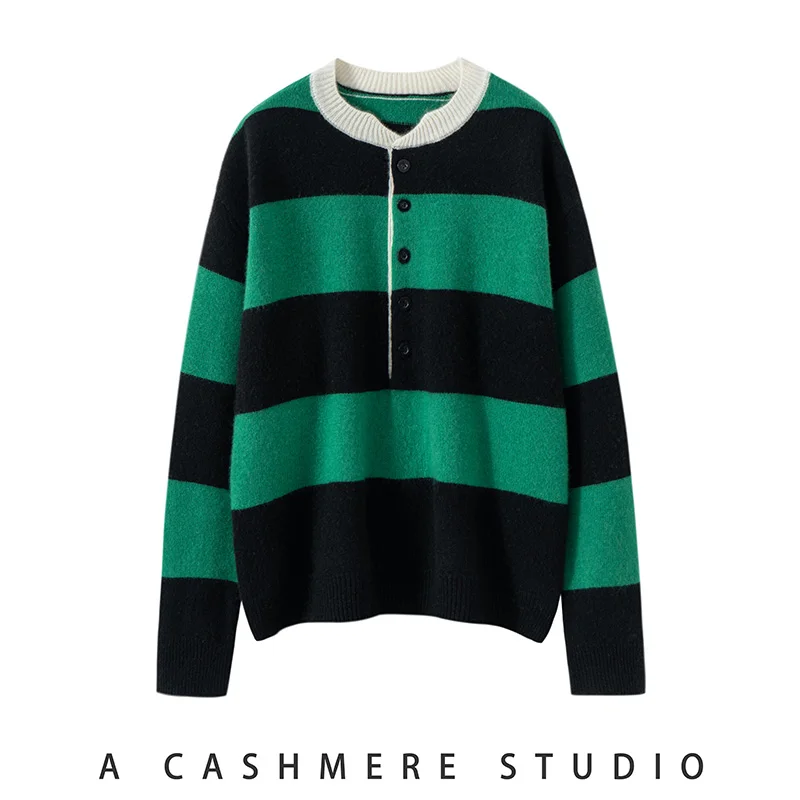 

2025 Autumn/Winter New Women's Sweater 100% Cashmere Knitted Women's Hoodie Soft and Warm Korean Version Women's Top