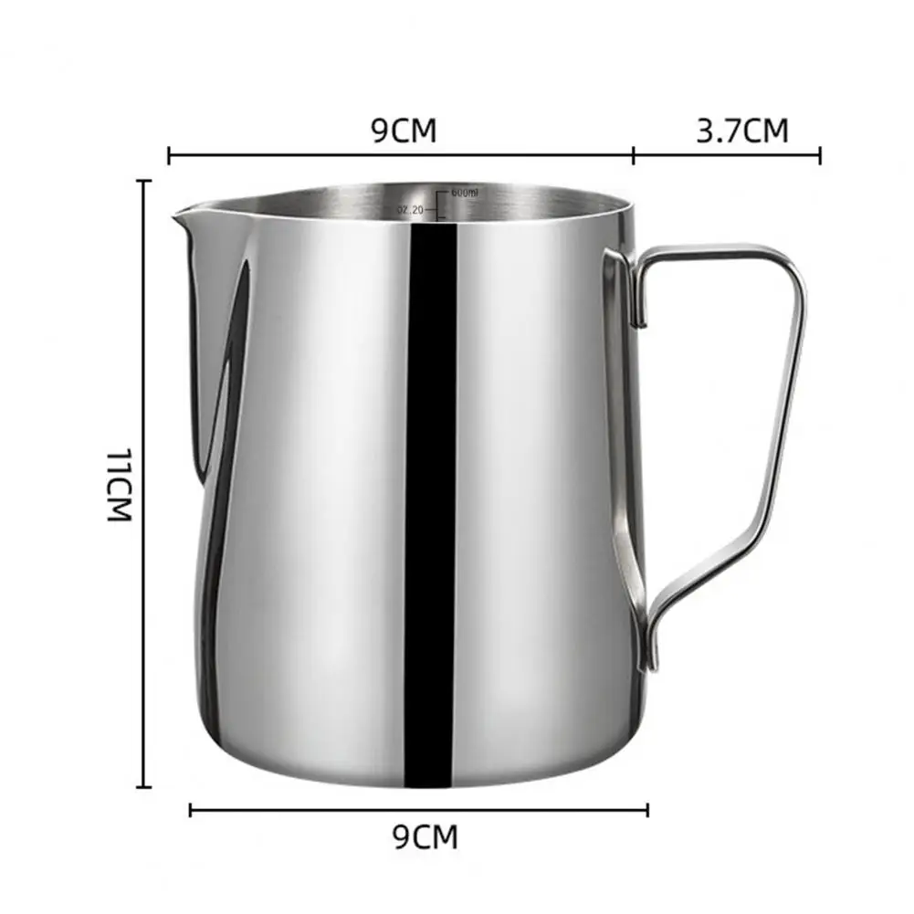 Latte Milk Frothing Pitcher Coffee Frother Cup Polished Dishwasher Safe Frothing Pitcher Milk Jug Coffeeware