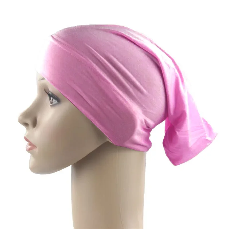 

Мусульманский женский хиджаб, нижний платок, тюрбан, хлопковый эластичный головной убор, шапочка, костяной капот, покрытие от выпадения волос, исламский платок, мешковатые шапки, шляпа