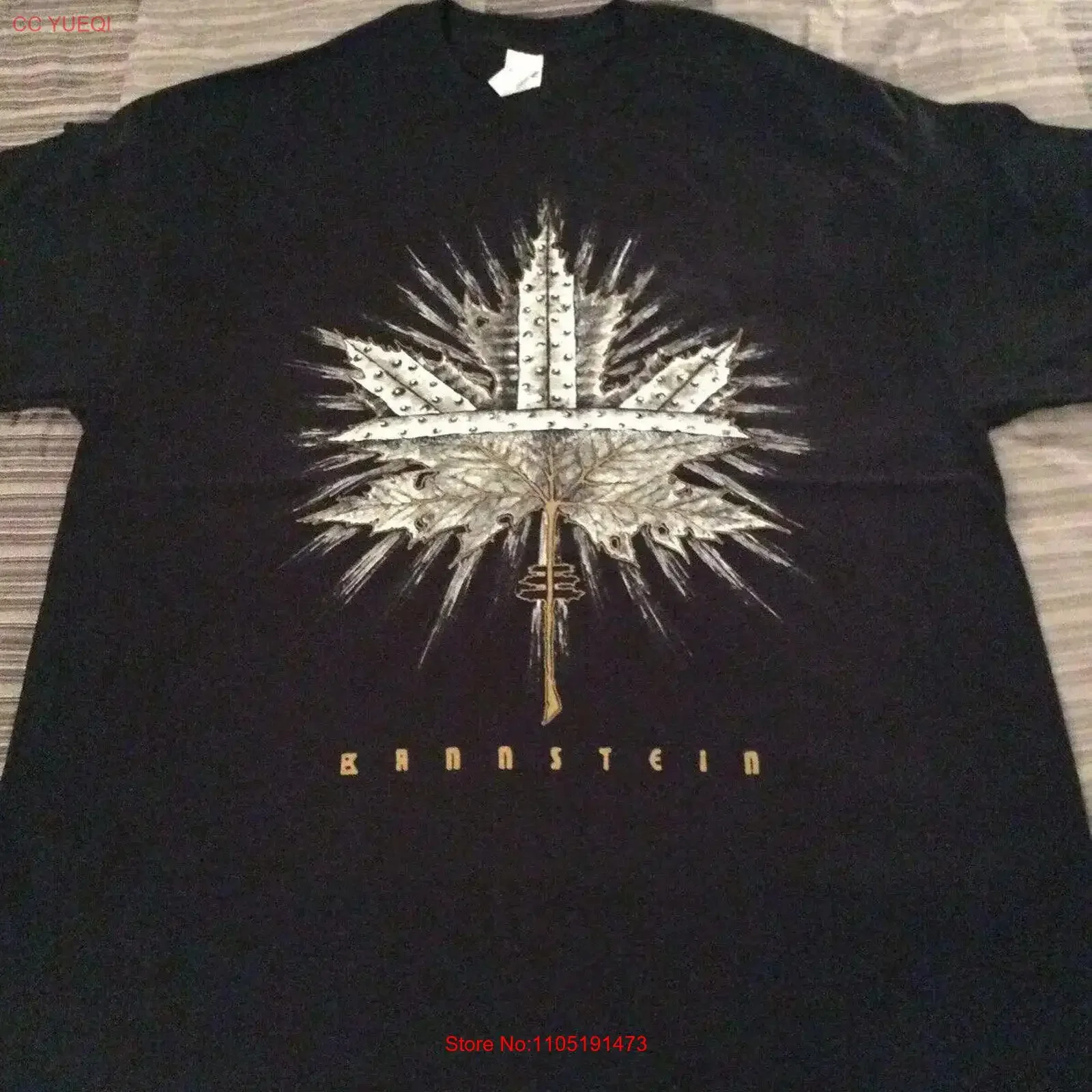 تي شيرت EIS Bannstein مقاس XL The Chasm Inquisition Urgehal Urfaust Empyrium عتيق مغسول أنيق جرافيك قليلاً متعدد الاستخدامات أوم