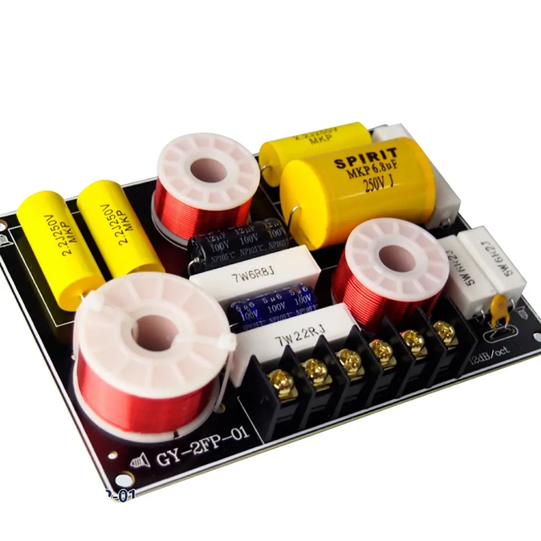 2 Way HiFi Audio Treble + Bass  Crossover Speaker Frequency Divider Stereo Crossover Filters 12dB 150W 2700Hz
