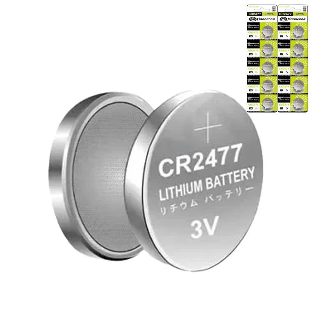 

5/30CR2477 3V Long-life Lithium Button Batteries Suitable for Car Remote Keys Watches Motherboards Etc. Durable and Long-lasting