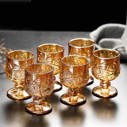 6pcsx34ml/45ML Lead Free European Design Chinese Old Fashioned Shot Glasses for Liquor Vodka Spirit Drinkware