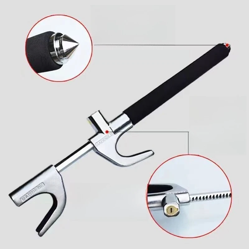 Car Steering Wheel Lock Multi-Functional Anti-Theft Lock for Small Cars Daily Security and Protection