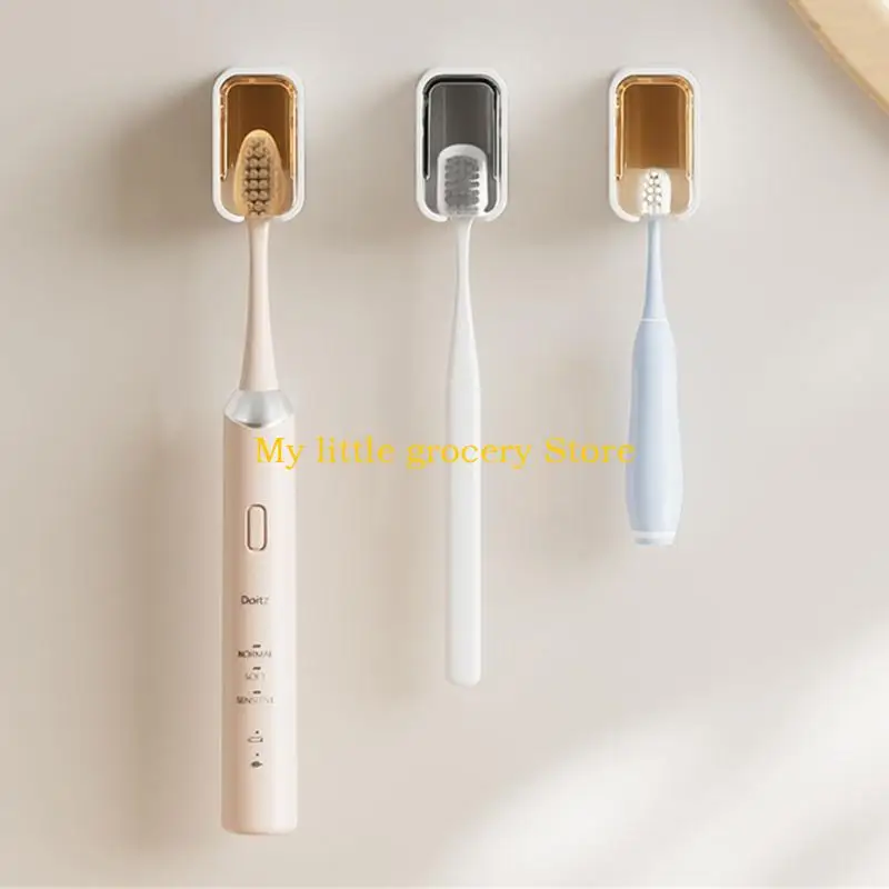 

D5BD Клейкая настенная подставка для зубных щеток с крышками