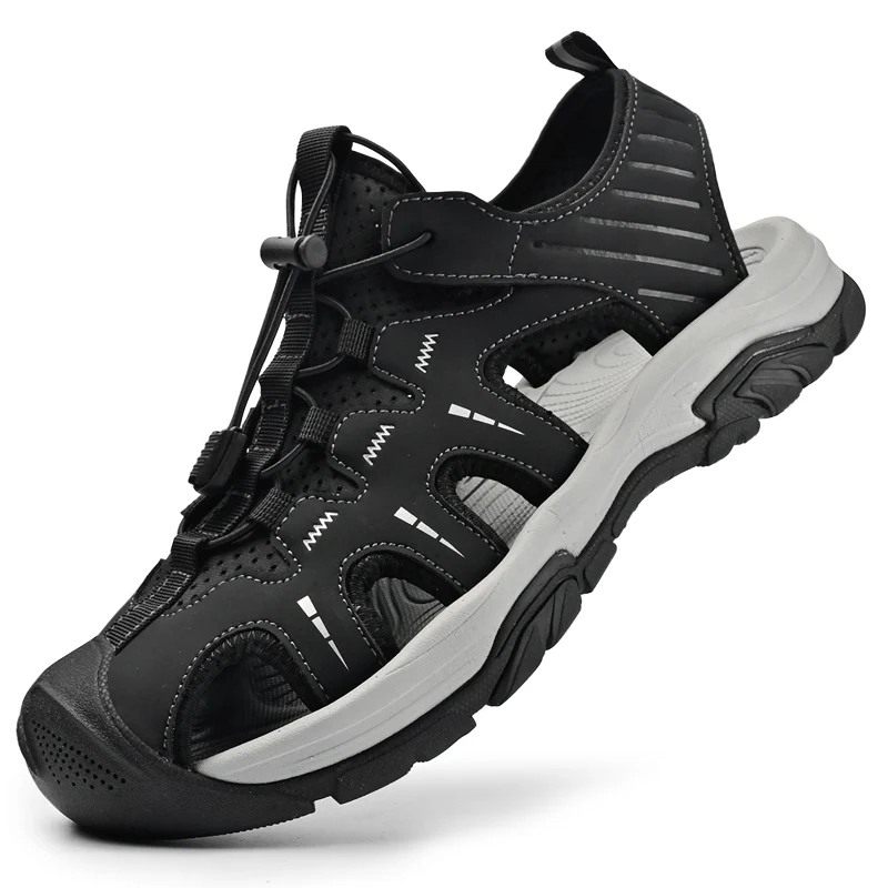 

Summer Men's Sandals Casual Breathable Hiking Shoes Outdoor Anti Slip Water Beach Mens Sandals Camping Climbing Aqua Sneakers