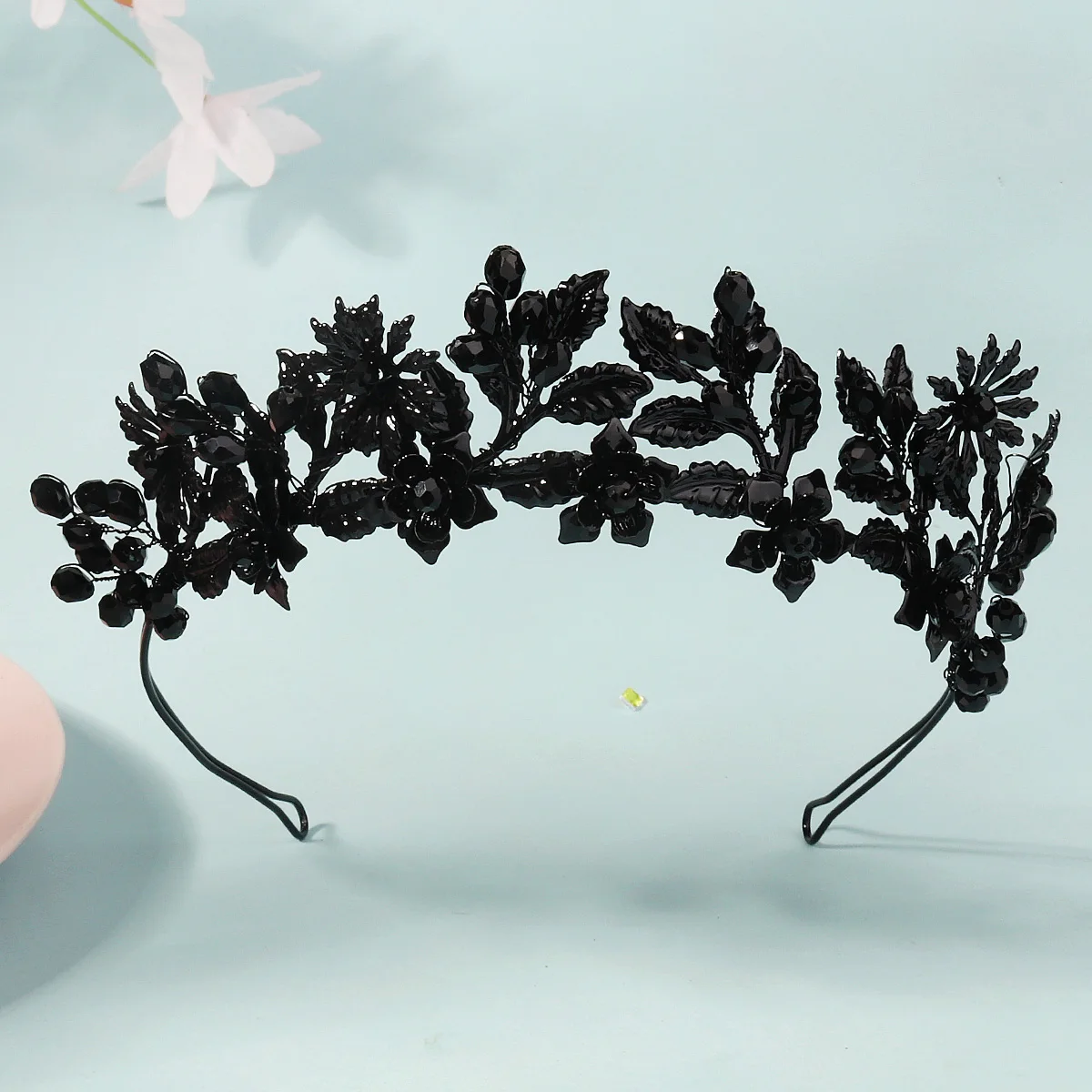 Mode Diablo Halloween Blume Krone Kopfschmuck Papst Kirche Fest Tag Haarbänder Für Frauen Neue Design Haar Zubehör Schmuck – Detail 18