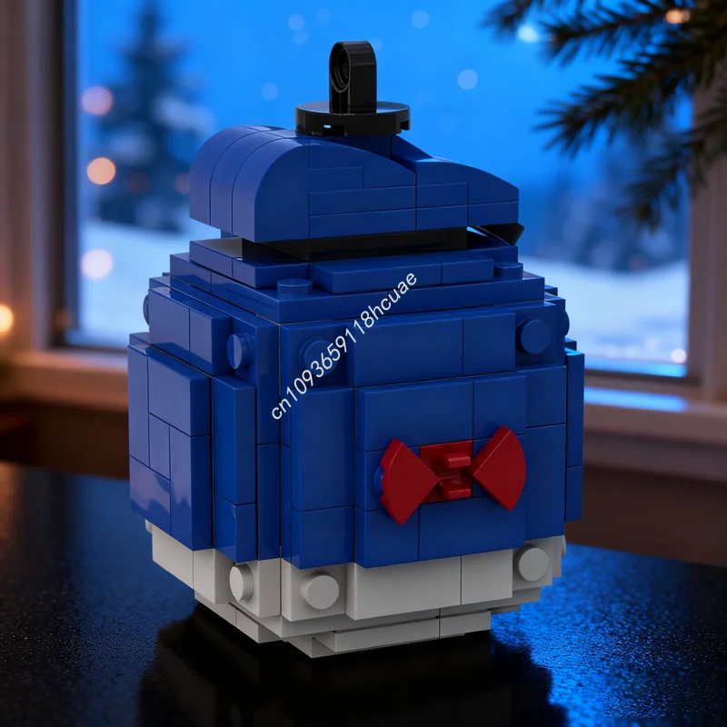 

157pcs MOC Donald Duck Ornament Disneienyed Model Building blocks Christmas gift Construction toys creative idea Education Brick