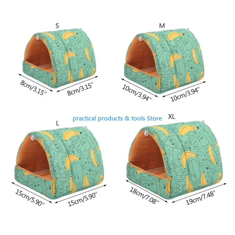 77jb hamster winter bedschuilplaatsen pluche huizen dierennest schattig warm huis voor egel suiker zweefvliegtuig meerdere