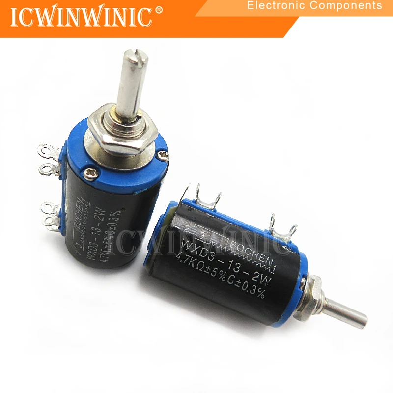 1piece Precision multi-turn potentiometer WXD3-13-2W 47K