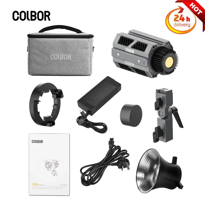 

COLBOR CL100X COB LED Light Video Lamp Photo Photography Lighting 2700K-6500k Video Light For Youtube Streaming Digital Camera