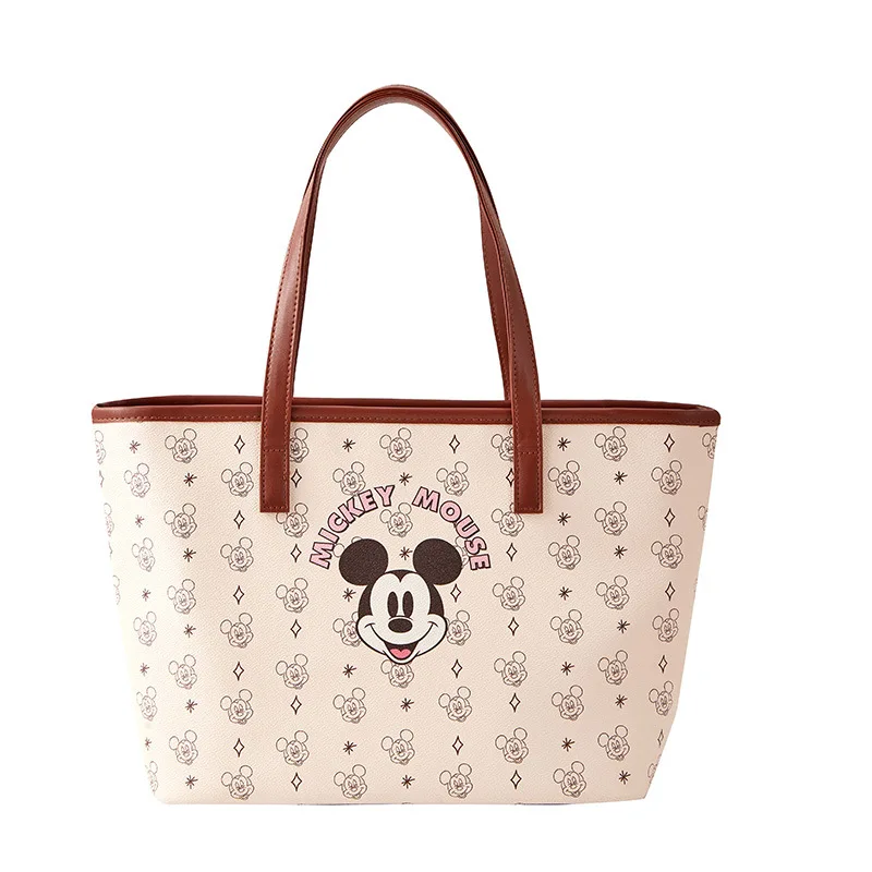 

Disney Mickey Mouse Large Capacity Tote Bag Women Fashion Shoulder Bag for Work Shopping Daily Use