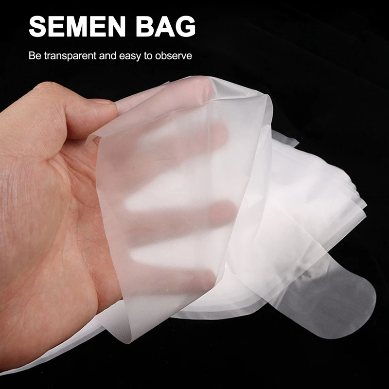 100PCS Dog Semen Collection Bags Sperm Collect Bags Plastic Disposable Pet Pets Canine Clinic Equipment Artificial