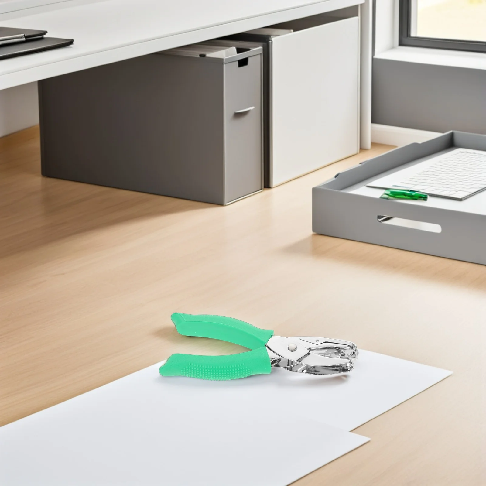 Handheld Loose-Leaf Hole Puncher Single Hole Punch For Diy Crafting Scrapbooking Planner Notebook Mini Paper Punch Tool Craft