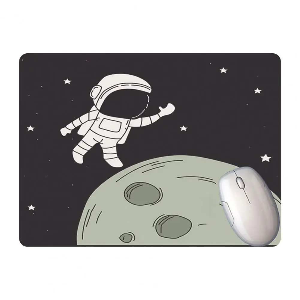 Mouse Pad Ultra-thin Anti-slip Lightweight Cartoon Space Astronaut Desk Gaming Mousepad for Laptop