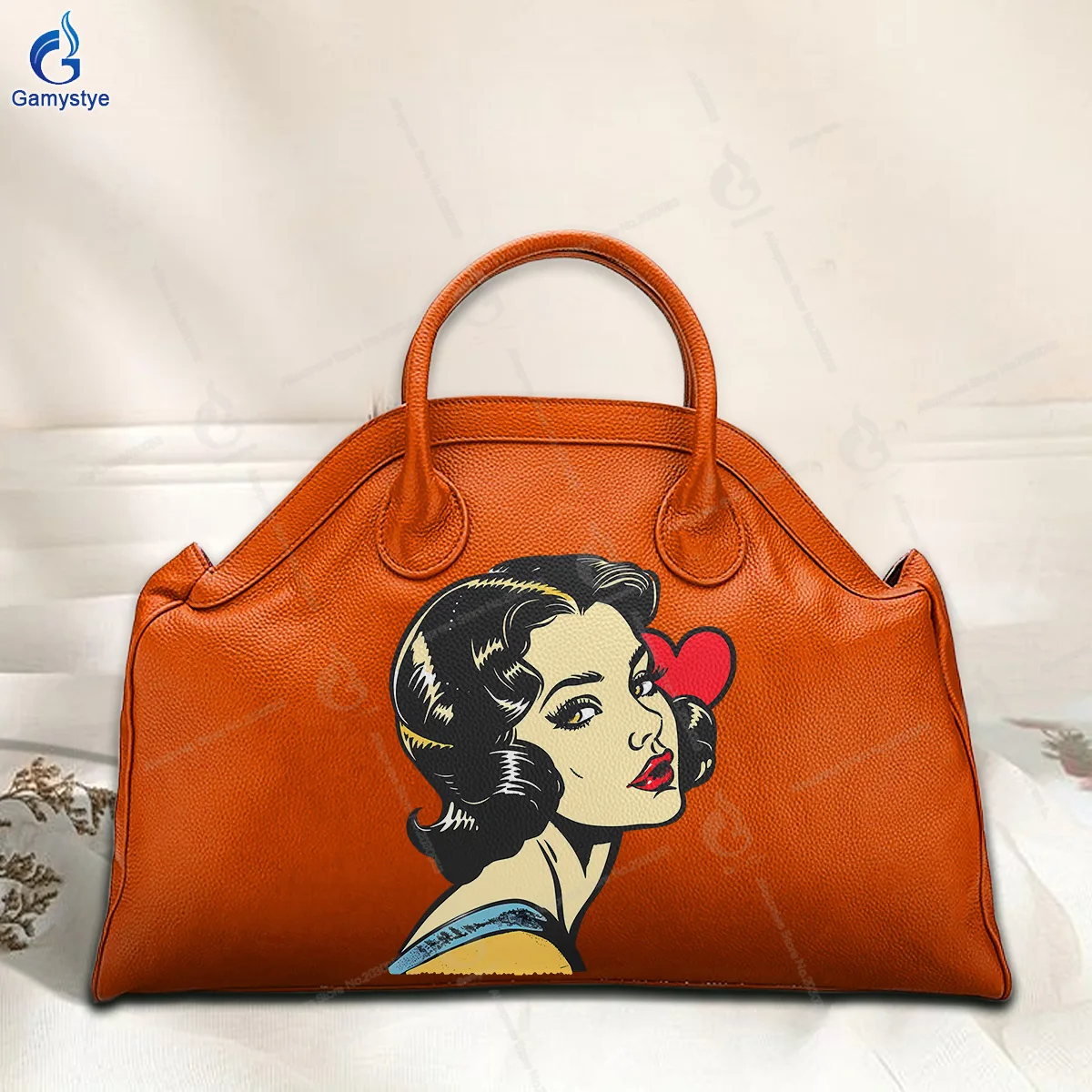 Graffiti Artisc Printed A beautiful woman with black curly hair Bags Woman Bag Tote Bags Luxury Original Bag Borse Da Donna Sale