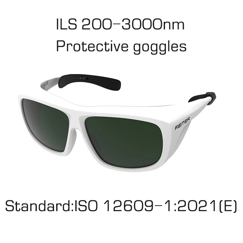 ILS 200-3000nm Handheld Ontharing Veiligheidsbril voor IPL Stralingsgevaar Bescherming Goggle Met Sterke Lichtbron