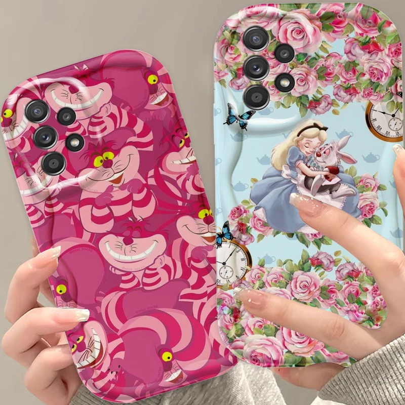 

Disney Alice Wonderland Maze For Samsung A55 A54 A53 A52 A35 A34 A33 A32 A25 A24 A23 A22 A21S A15 A13 A14 5G Wave Oil Cover