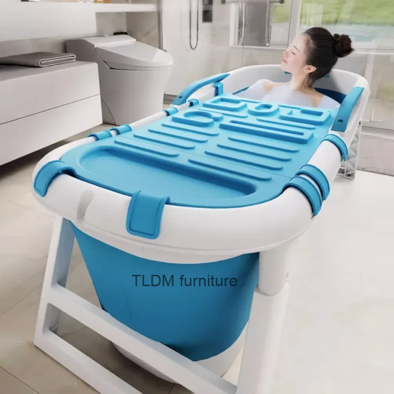 

Foldable Bath Tub Full Body Adult Large Bathtub with lid Portable Bathtubs Adult Household Children's Thickened Bath Bidet Z