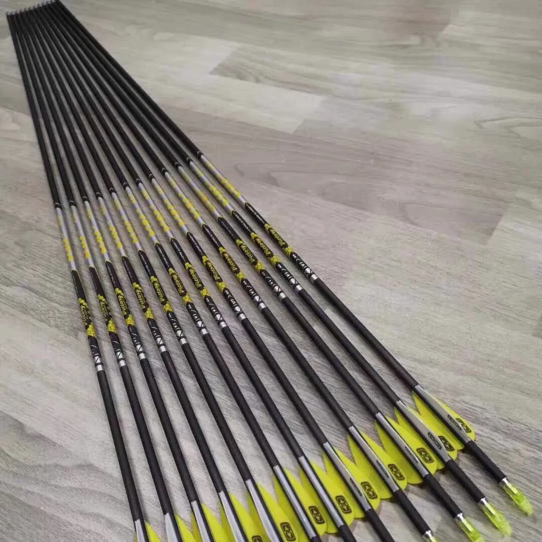 Archery ID4.2mm Spine 300 350 400 500 600 700 800 900 Pure Carbon Arrows VAP Victory V1 Complete Arrows for Target Shooting