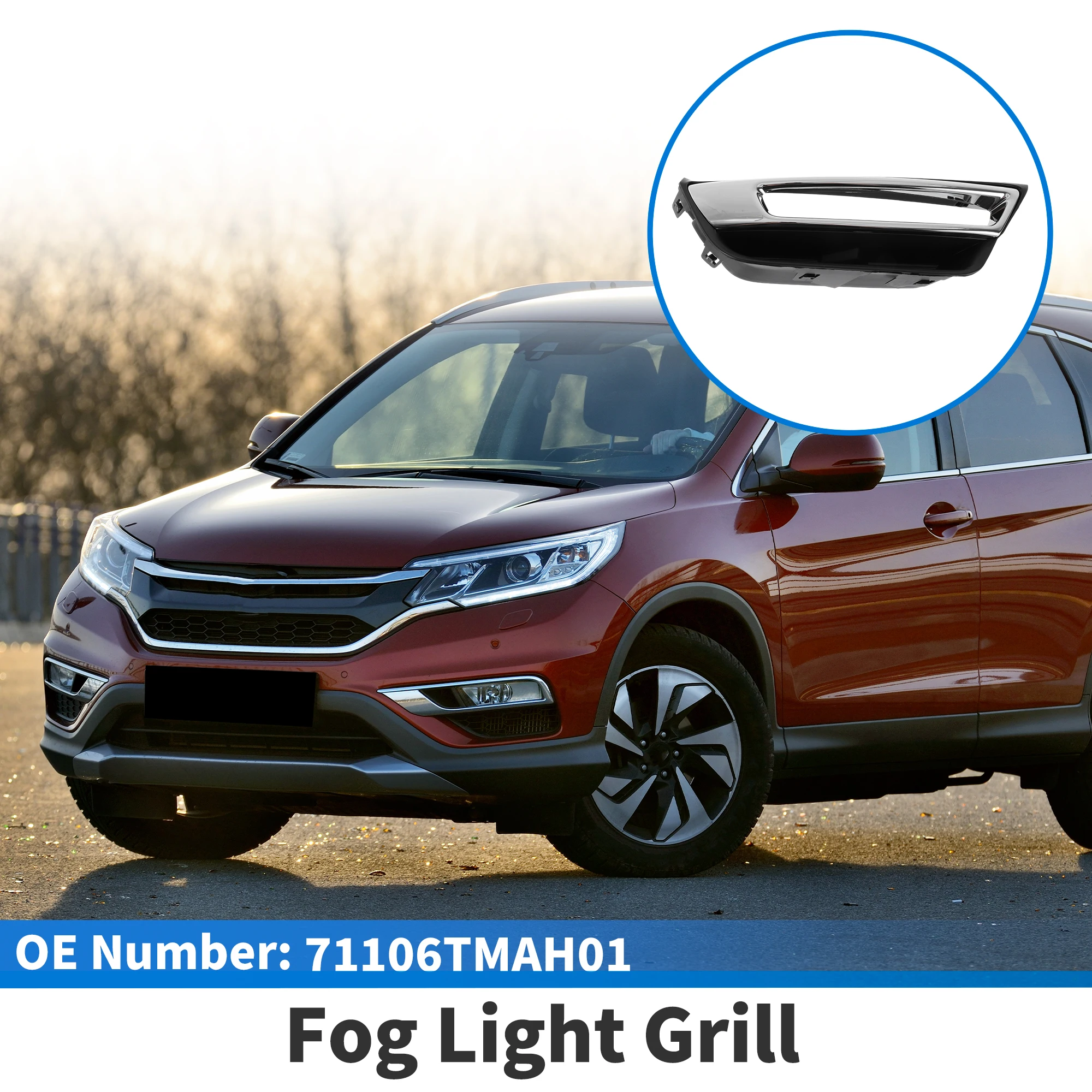 

UXCELL Front Right Fog Light Grill No.71106TMAH01 for Honda CR-V 2017-2020