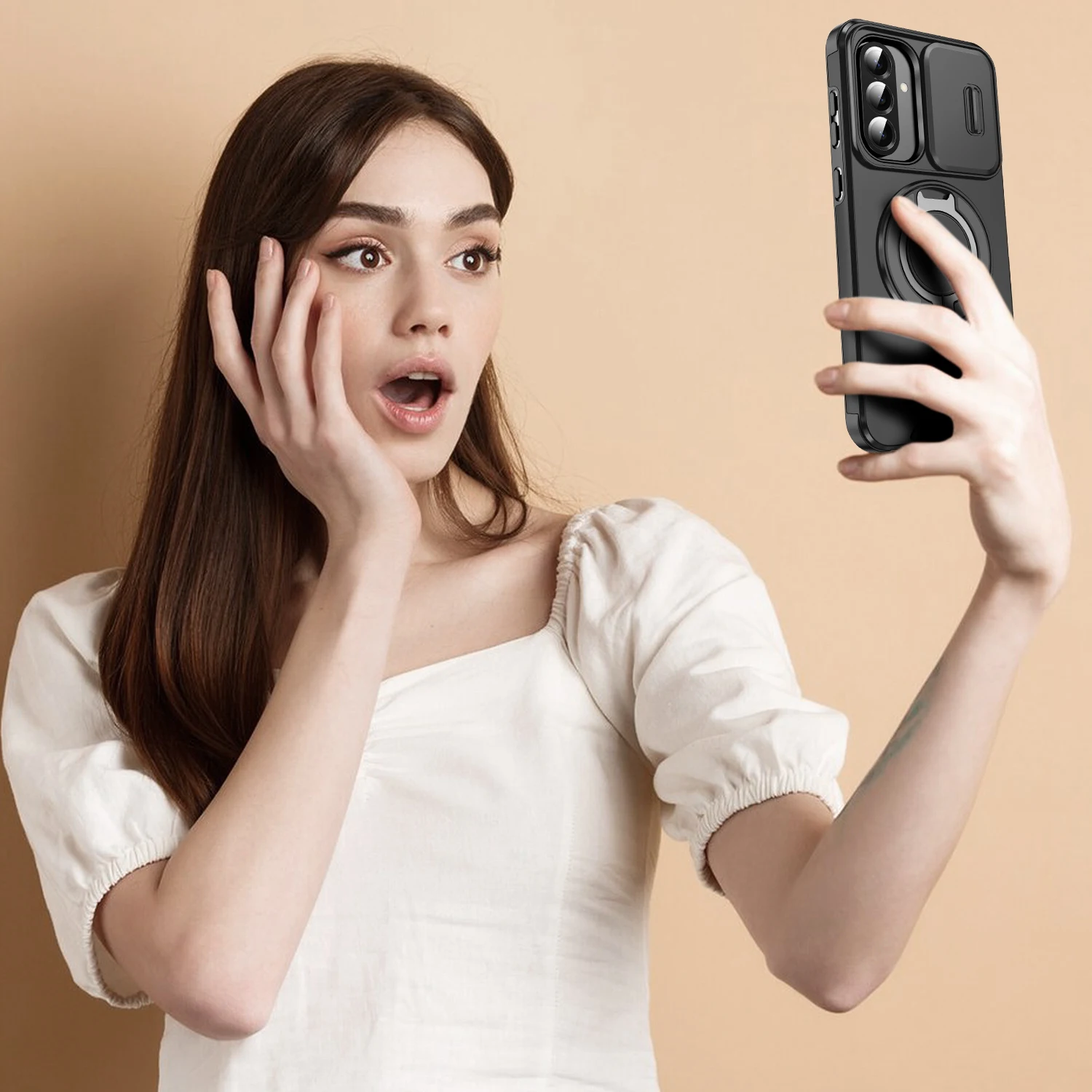 Strong Protecive Lens Cover Phone Case for Samsung Galaxy A17 5G S25 FE A16 A36 A56 A55 A35 A15 S24 Ultra S22 Plus S23 S21