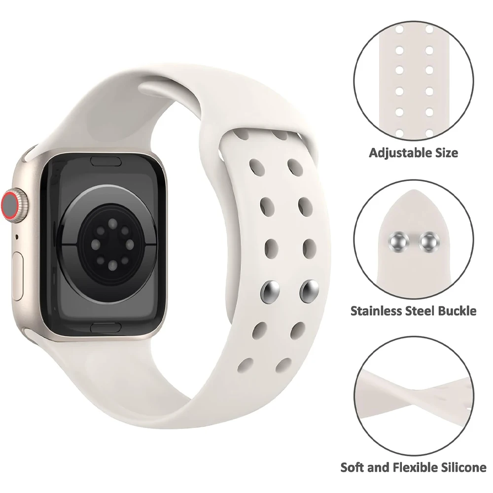 Pulseira de silicone para apple watch band 44mm 42mm 45mm 40mm 49mm 41mm acessórios pulseira correa iwatch série 9 8 7 6 5 se ultra 2