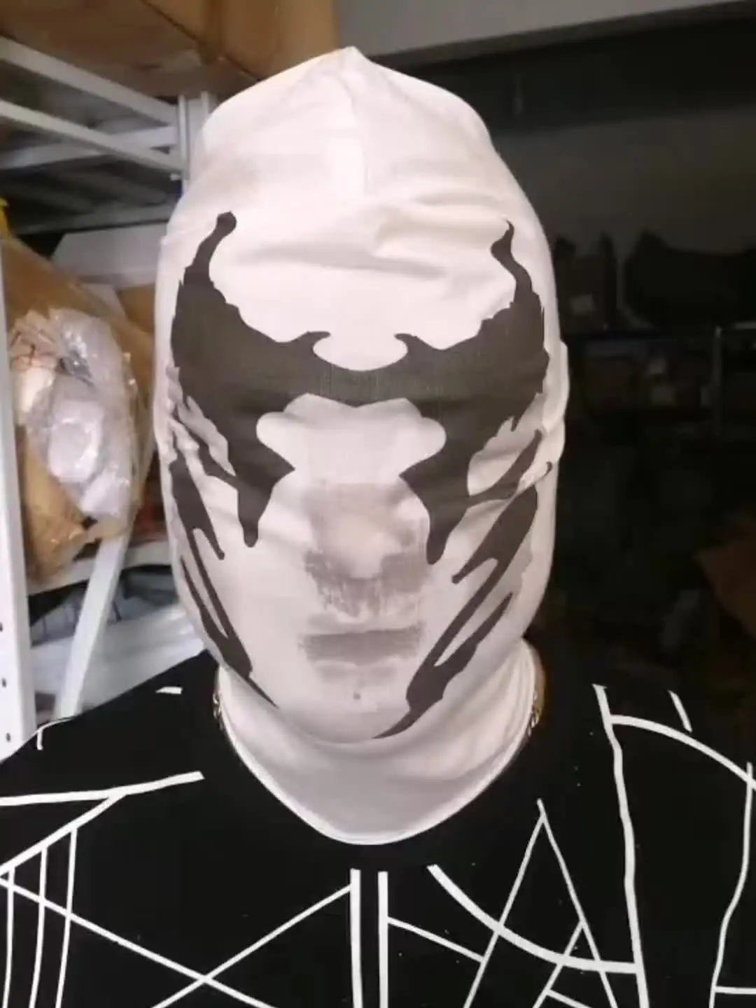 Máscara de halloweenorschach inkblot watchmen cosplay traje páscoa carnaval festa vestir-se máscara de terror decoração prop acessórios