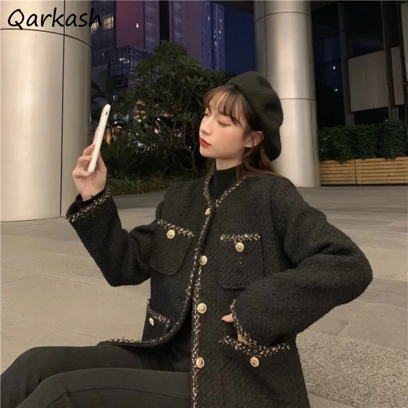 

Autumn Jackets Women Fashion High Street Vintage Famous Lady Loose Temper Patchwork Streetwear Outwear Coats Ulzzang Stylish