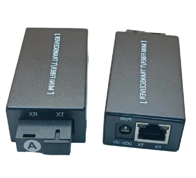 MINI SIZE Smallest Minimum Volume10/100/1000M Fiber Media Converter PCBA Mother Board Ethernet Transceiver 1.25G Support 5-12VDC