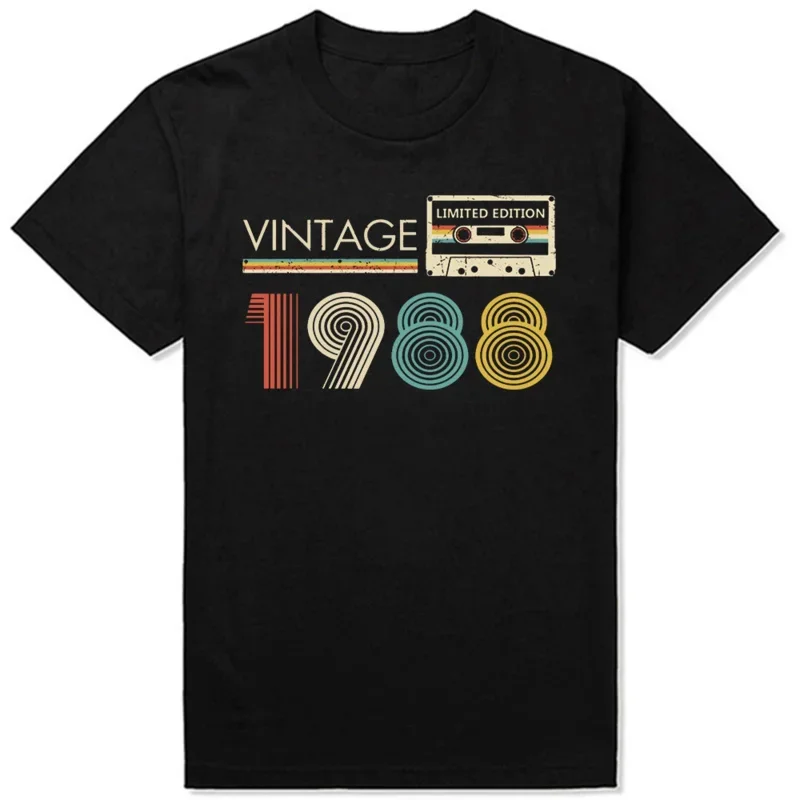 

Made In 1988 Limited Edition Tee Tops Round Neck Short-Sleeve Fashion Tshirt Casual Basic 36 Years Of Being Awesome T-shirts