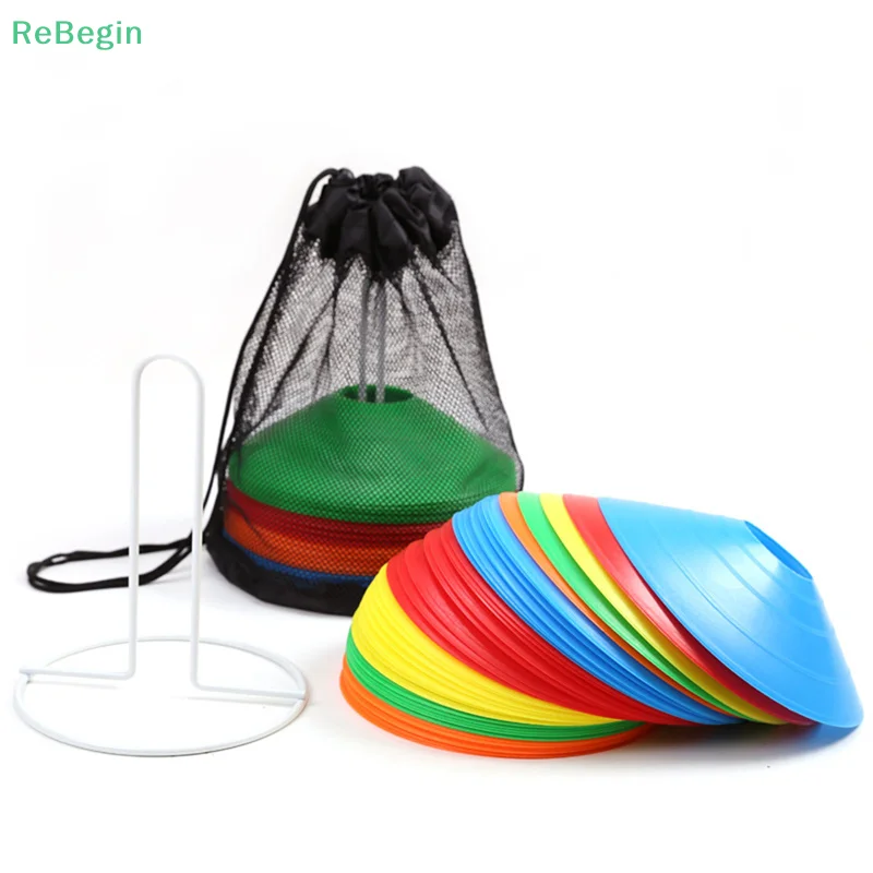 1/5/10PCS Disc Cone Set Multi Sport Training Space Cones With Plastic Stand Holder For Soccer Football Ball Game Disc