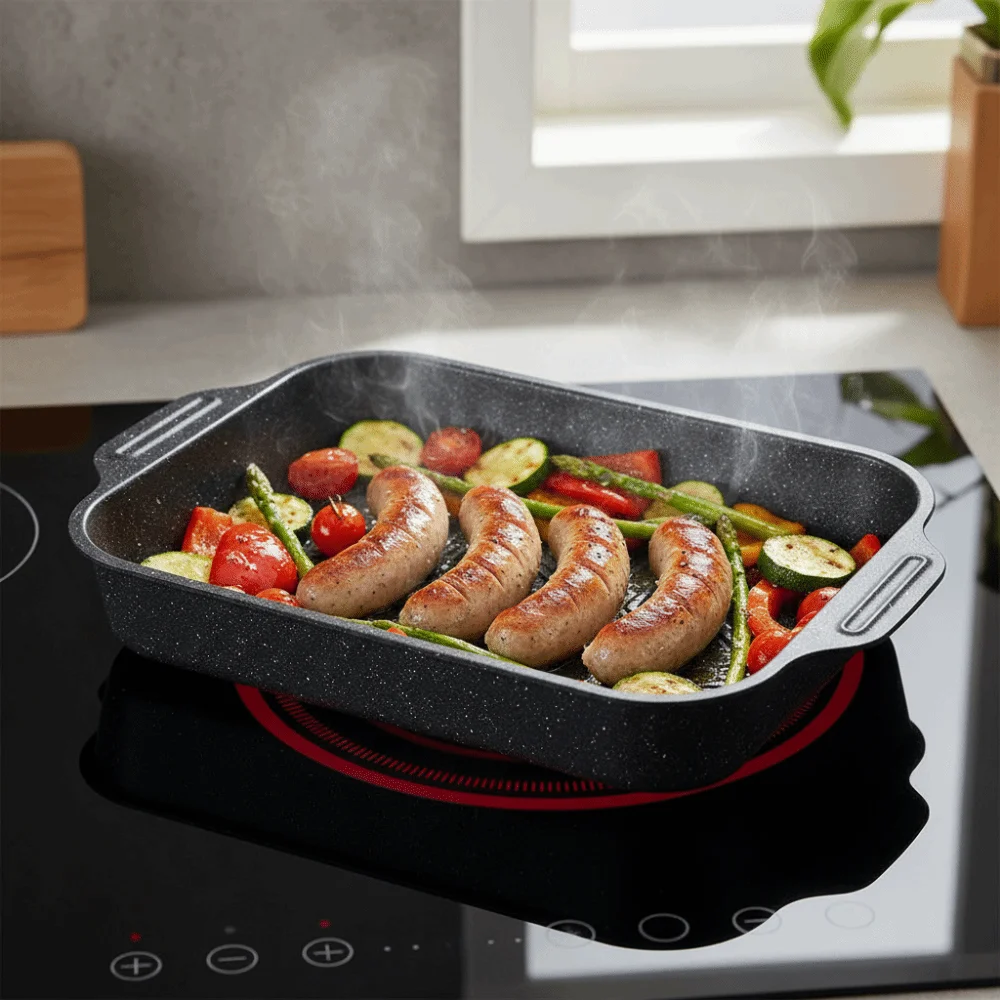 Kitchen Baking Tray Organiser - Universal Carbon Steel Grilled Fish Tray