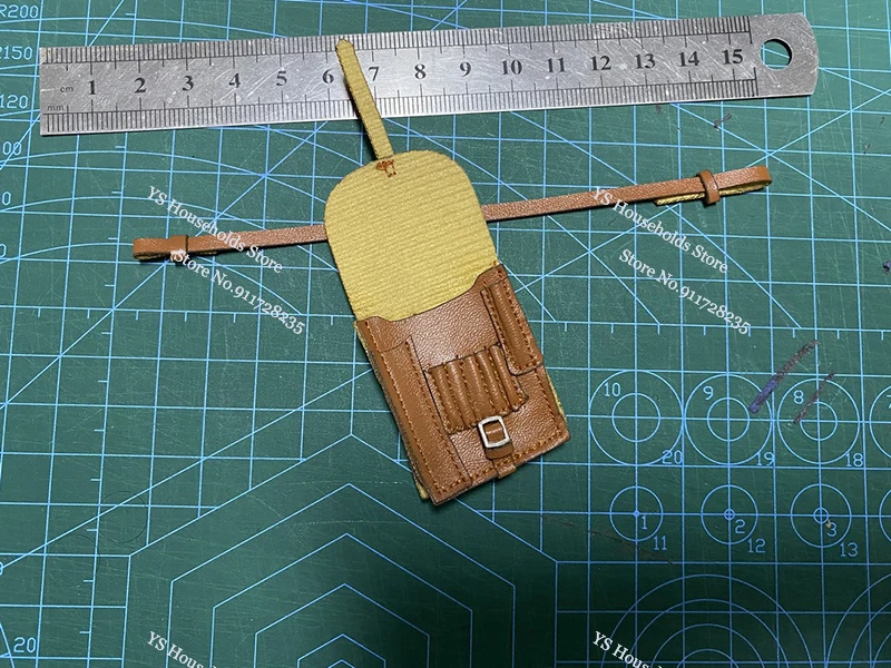 Noir/jaune/rouge marron 1/6 homme soldat seconde guerre mondiale Mini carte sac ceinture jouets accessoire pour 12 "montre figurine scène ornement