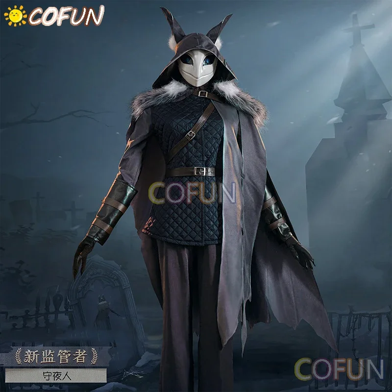 COFUN Game Identity V Ithaqua Cosplay Costume Fashion Game Suit Handsome Uniform Cloak Halloween Party Outfit For Men New