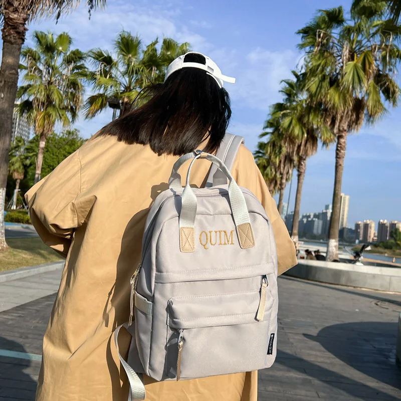 Mochila personalizada para estudiantes de secundaria, mochila portátil de gran capacidad, bolsa de ordenador personalizada