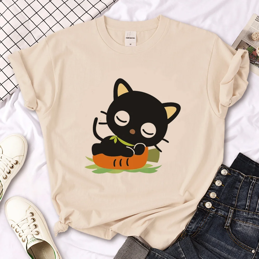 Chococat t shirt women summer funny streetwear t-shirts girl streetwear clothing