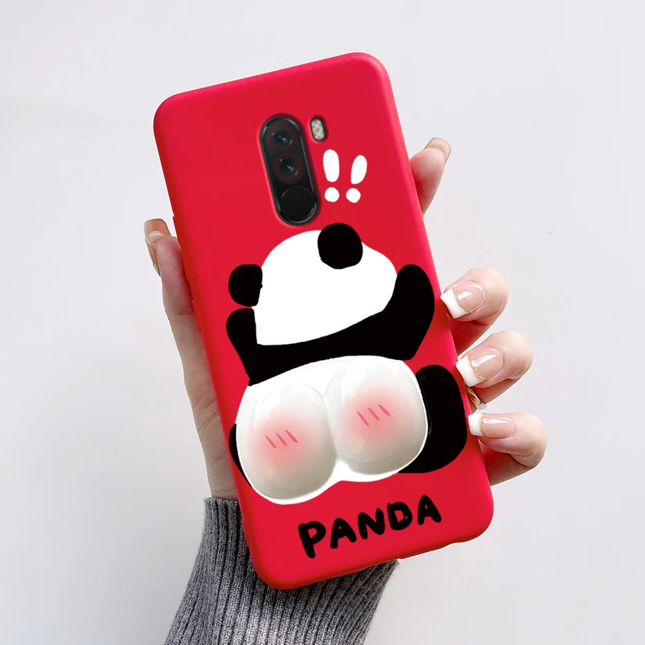 Case For Pocophone F1 Case Xiaomi Pocophone F1 Phone Case Silicone TPU Bumper Cute Rabbit Panda Cover for Poco F1 F 1 Capa Coque